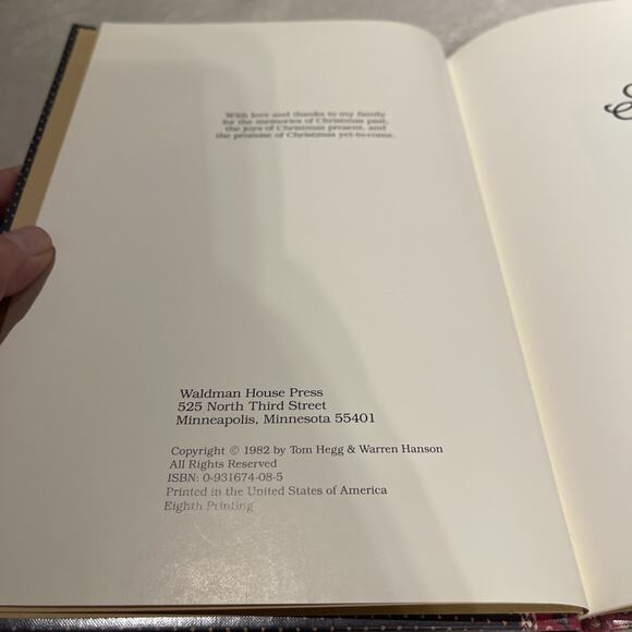 Autographed Copy Of A Cup Of Christmas Tea by Tom Hegg- 1982 - Picture 5 of 6